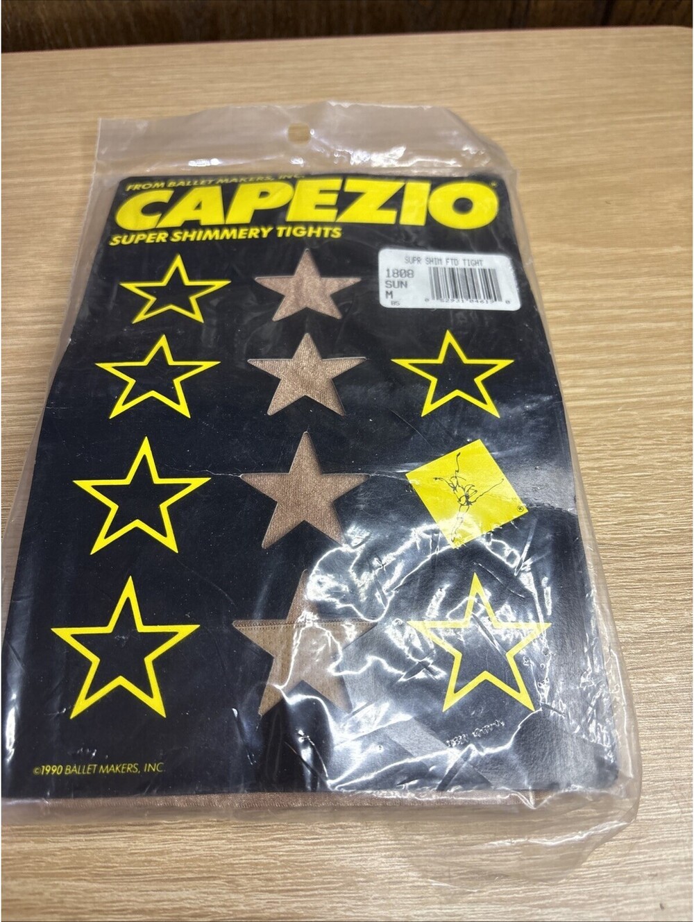 Vintage Ballet Makers CAPEZIO Super Shimmery TIGHTS 1808 Suntan Adult Medium